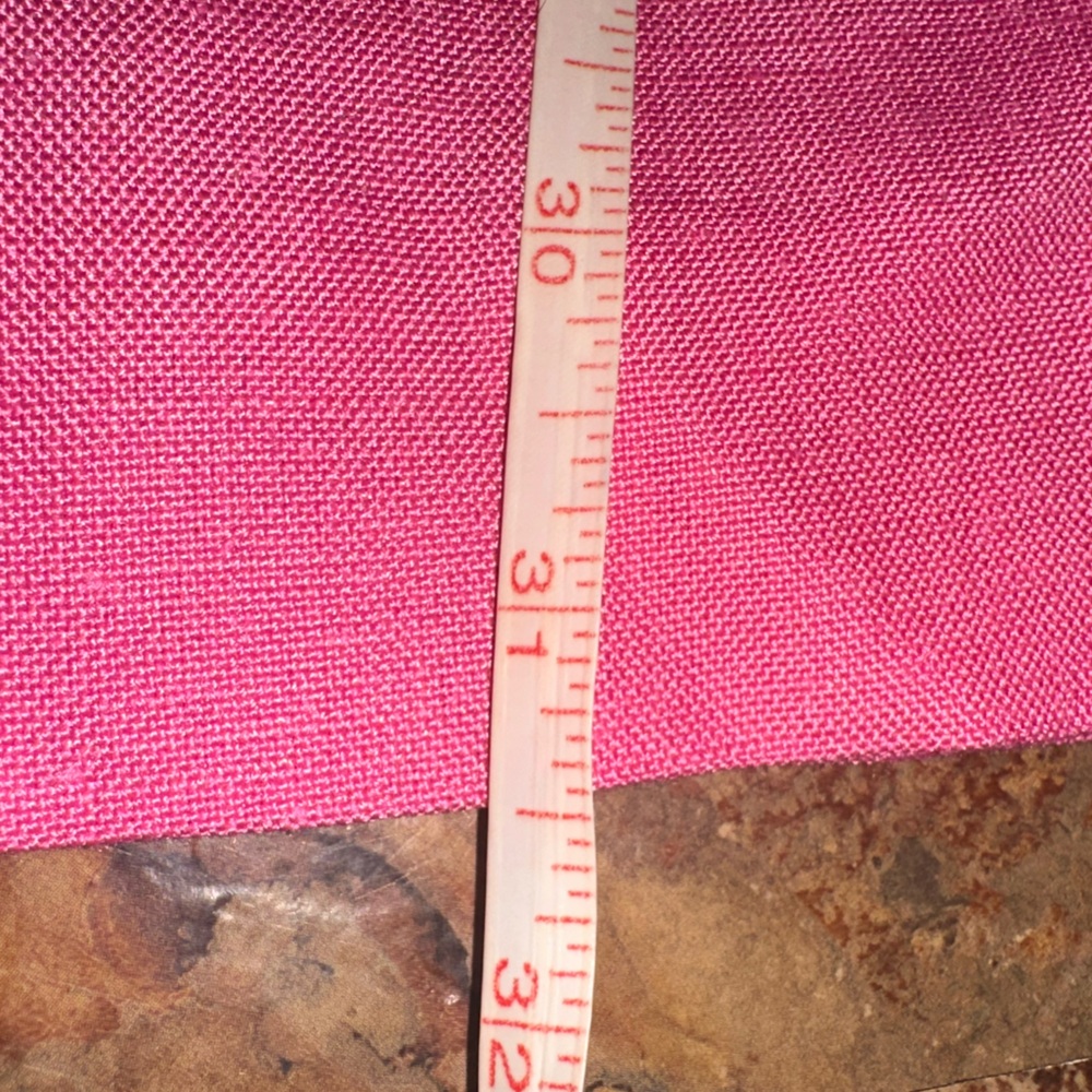 Talbots High Waist Pink Italian Linen Blend Lined Pleated Trouser Pants Size 14 - Picture 5 of 10